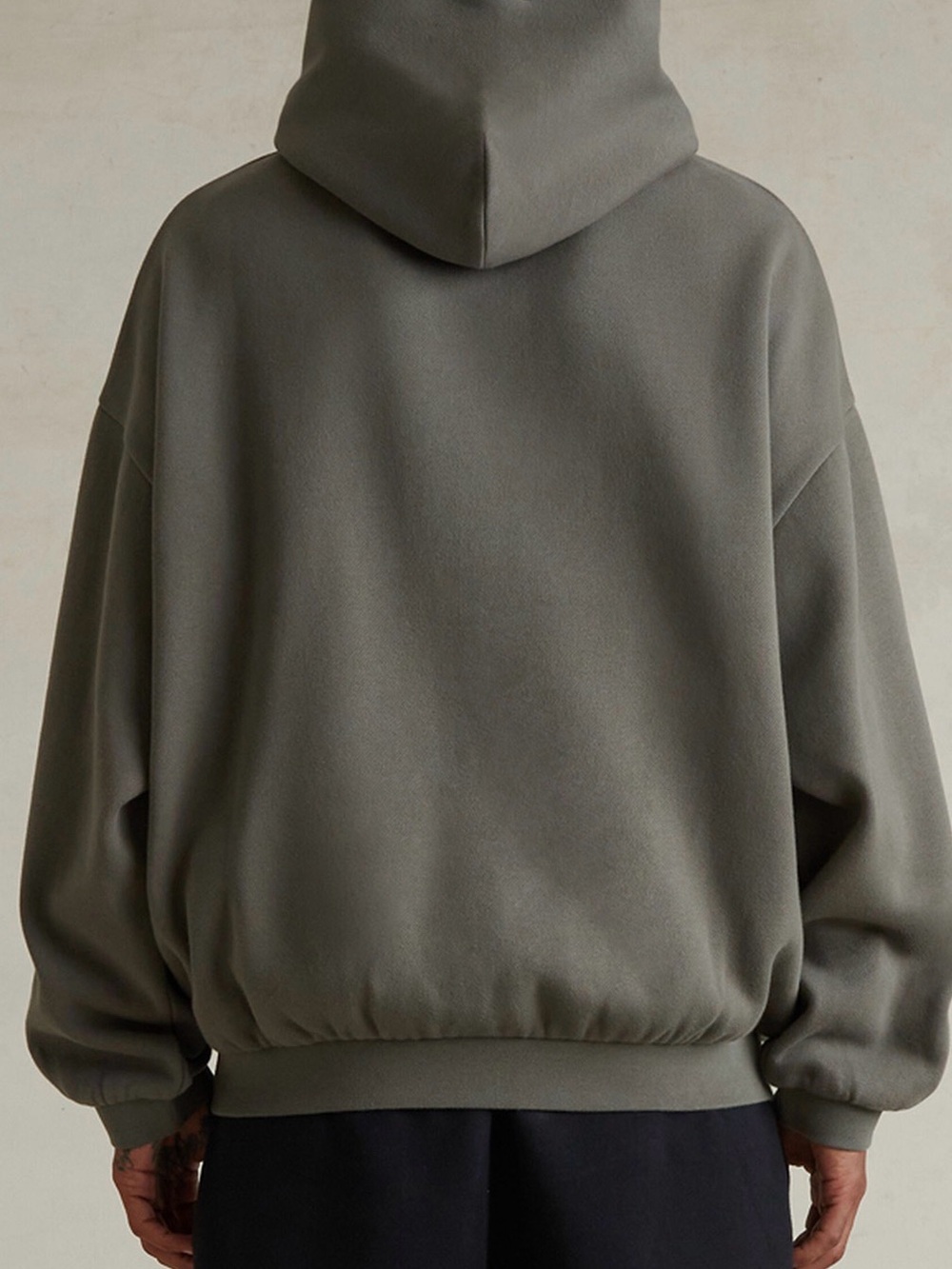 NWT Fear of God ESSENTIALS Moss '90s Fit Fleece Hoodie XS - Picture 4 of 8